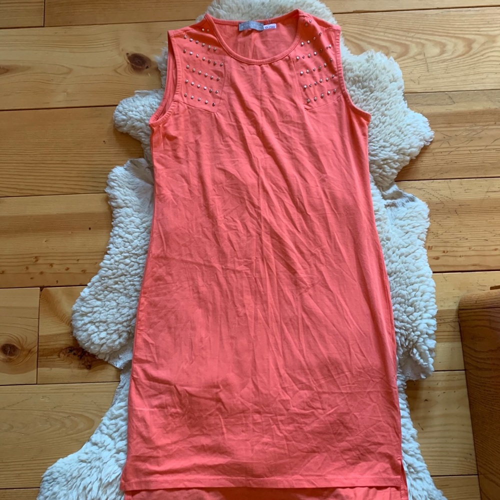 Evolution by Cyrus | Orange Sleeveless Dress